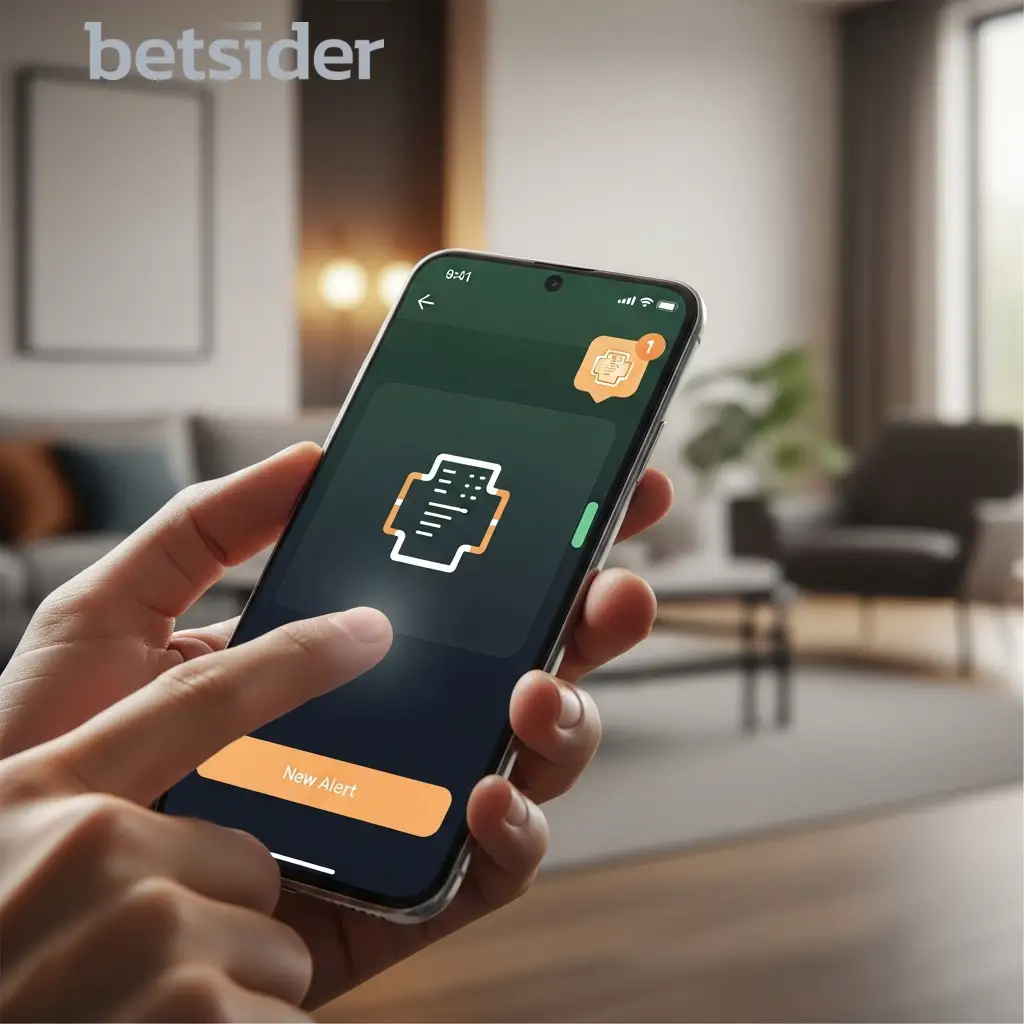 Smartphone displaying an app icon on the home screen